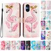 Flamingo Luxury Painted Leather Case Wallet Book Style Cover for Sony Xperia 5 IV / 10 IV ,Xperia 1 V / 5 V / 10 V,Xperia 1 VI,5 VI,10 VI.