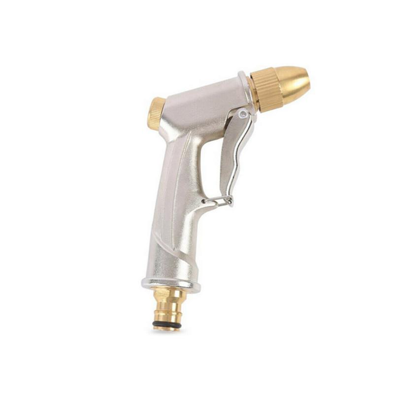 High Pressure Water Spray Gun Metal Brass Nozzle Garden Hose Pipe Lawn Car Wash Sprayer Sprinkler Car Wash Tool Water