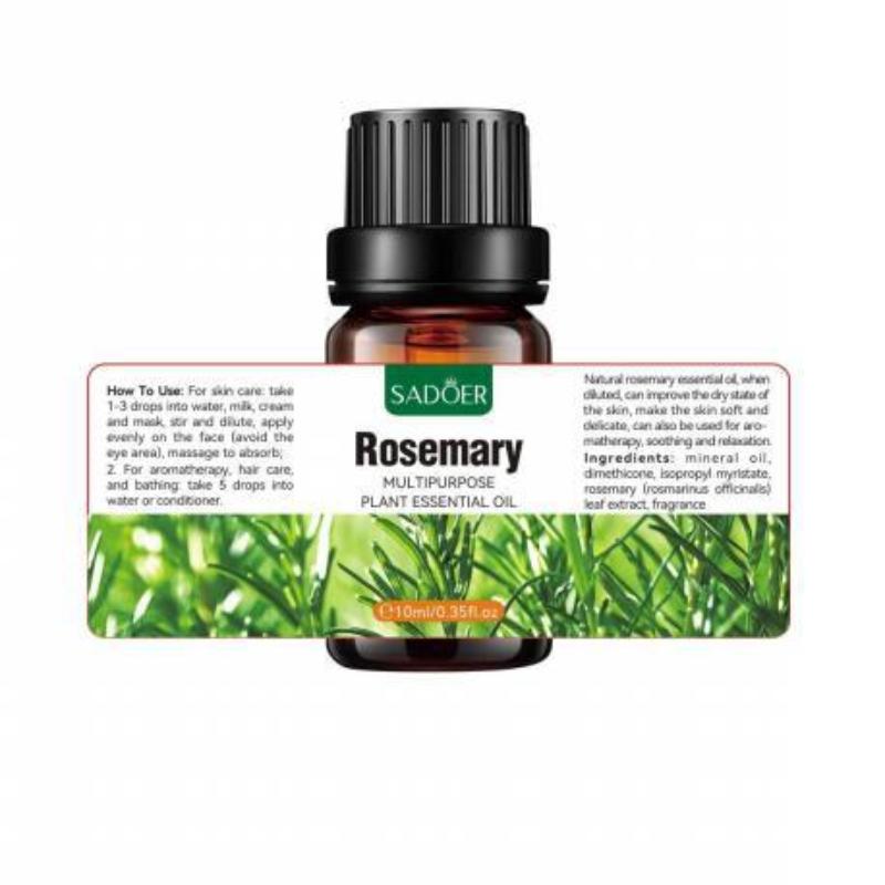 Botanical Essential Oil SADOER Rose Lavender Rosemary Moisturizing Massage Essential Oil