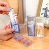 Portable Transparent Storage Box Travel Toothpick Cotton Swab Box Simple Small Object Band-aid Classification Finishing Box