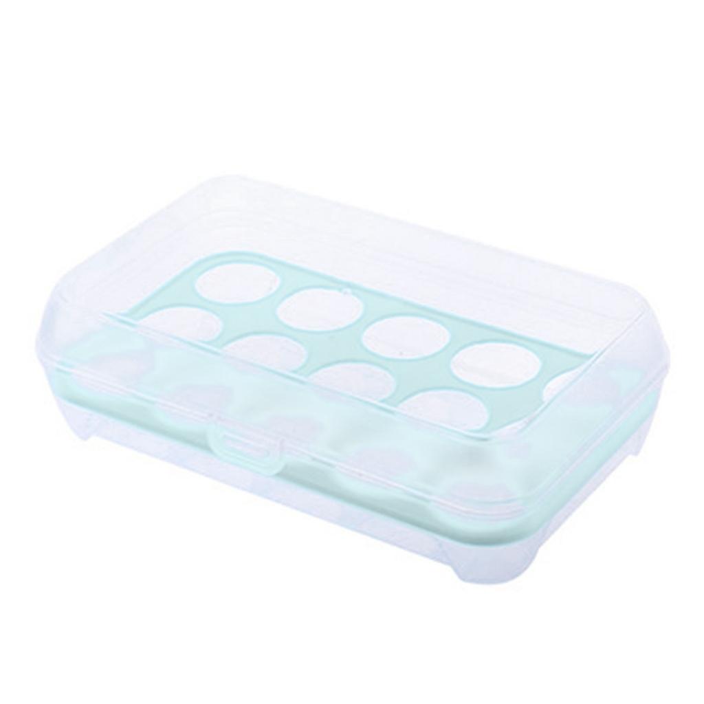 Single Layer Refrigerator Food 15 Eggs Airtight Storage Container Plastic Box
