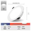 4-6 Inch Recessed Downlight, 12-Hole Ceiling Light for Living, Bedroom & Dining Rooms