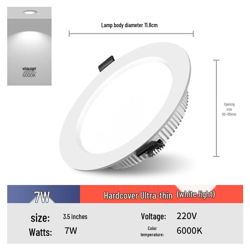 4-6 Inch Recessed Downlight, 12-Hole Ceiling Light for Living, Bedroom & Dining Rooms