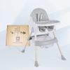 K IKIDO Chaise haute bébé, Chaise Pliable, Chaise Haute pour Enfants réglable,De 6 mois à 3 ans(15KG)-Gris