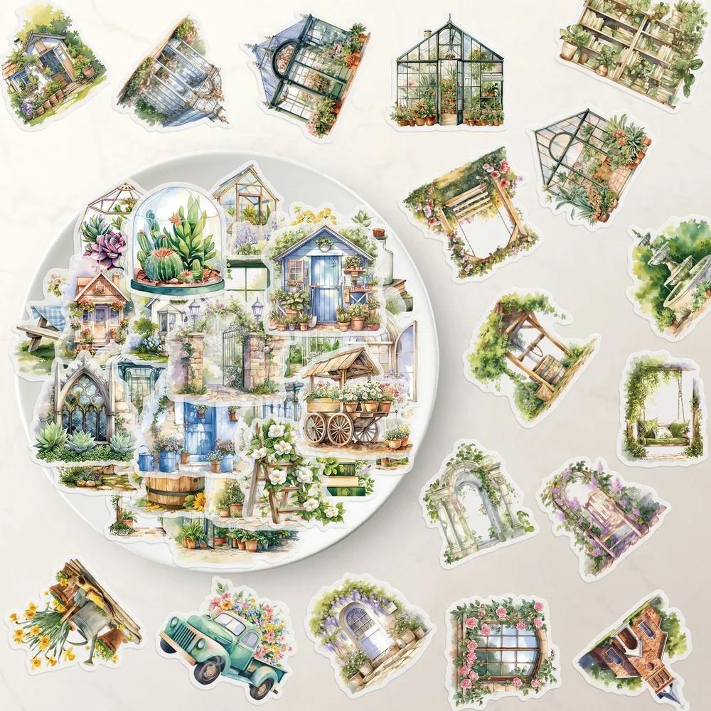 Набор из 50 прозрачных мультяшных наклеек-образцов - Прозрачные ПЭТ-наклейки