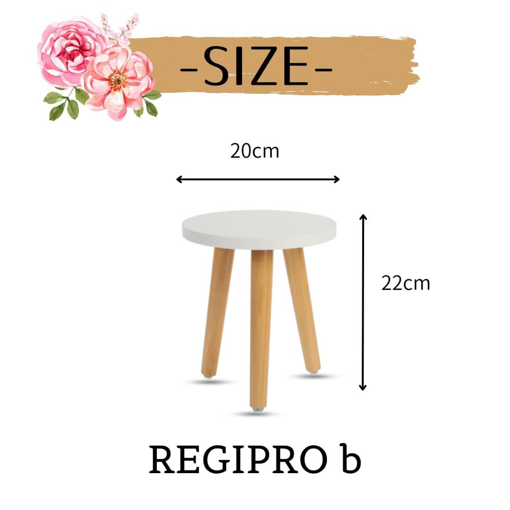 RegiProb Деревянная мини-подставка для цветов для использования в помещении, собранная, бело-коричневая M-20 &