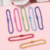 12cm Colorful Ball Key Chain/Dolls/Label Hand Tag Connector Chain For DIY Making Accessorise