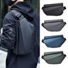 Men Crossbody Bag with Cup Holder Waterproof Chest Bag Magnetic Buckle Sling Bag Shoulder Bag for Commuting Street Travel