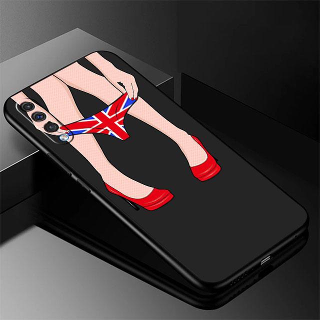 Сексуальный силиконовый чехол с узором в виде задницы для девочек, чехол для Samsung Galaxy A30 A10 A50 A70 A20 A51 A01 A04 A03 A71 A40 A20e A20s, черный