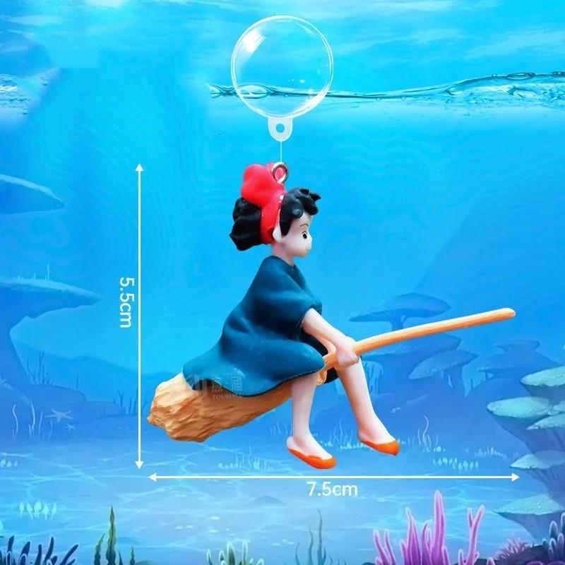 Floating Fish Tank Decorations, Aquarium Decorations, Lovely Diver Fish Tank Decorations, Floating Device Fish Tank Accessories