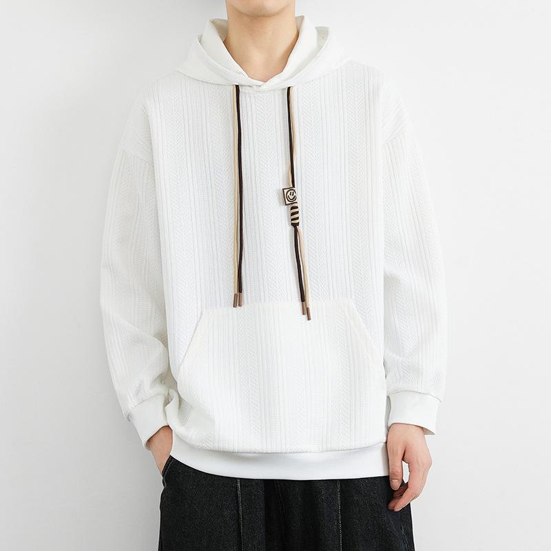 Hooded Sweater Men'S Trendy Brand Spring And Autumn Pullover Long Sleeves On Clothes Outside Loose Casual Sweater Men'S