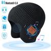 Wireless Bluetooth Earphones, Music Knitted Warm Hat, Built In Earphones, Fashionable Ear Covering, Detachable for Men and Women