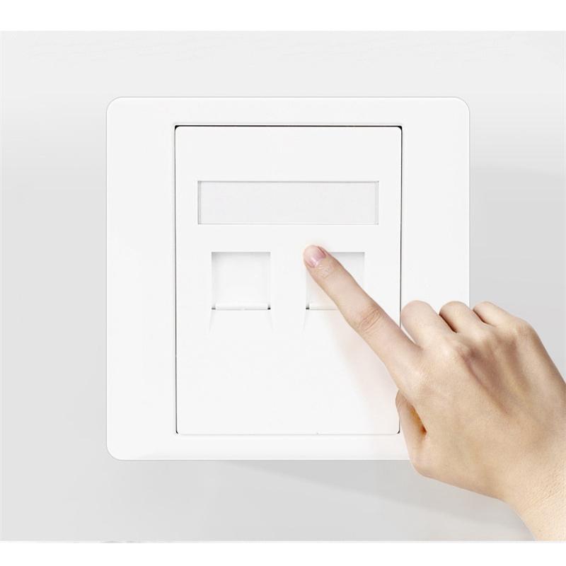 Лицевая панель Ethernet Панель розеток компьютерной сети Настенная панель розеток