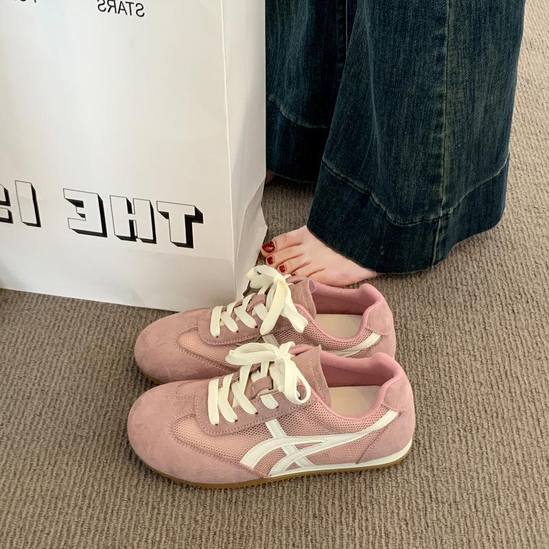 Летние дышащие сетчатые желтые туфли тонкие повседневные ретро маленькие одинарные туфли женские туфли из сетчатой ткани