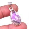 Natural Cacoxenite Gemstone 925 Solid Sterling Silver Jewelry Pendant 1.50" a1H87