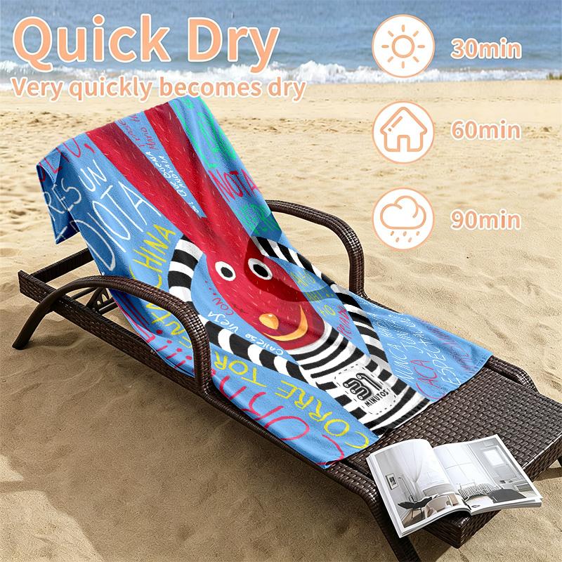 31 minutos Beach towels also serve as bath towels summer essential a musthave for the outdoors the beach and the pool