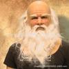 Christmas Santa Claus Mask Holiday Performance Headgear Latex Wig Face
