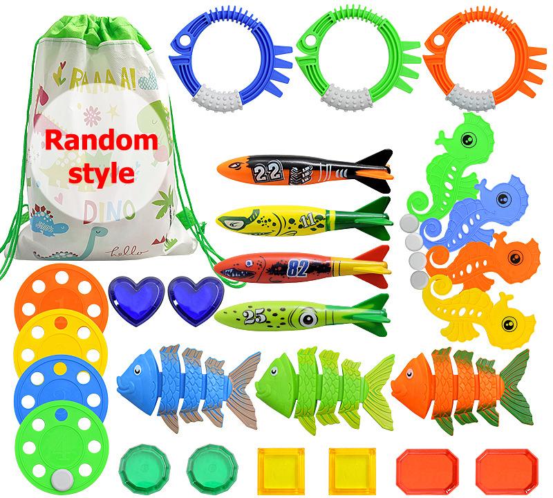 Летние Детские Игрушки для Бассейна Осьминог, Игрушки для Ныряния, Водные Игрушки, Палка для Ныряния с Набором Камушков, Игрушки для Подводного Захвата DDJ