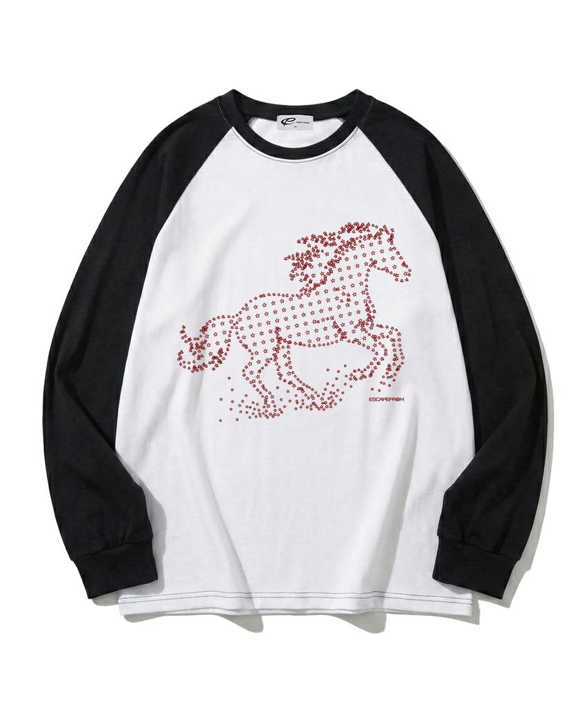ESCAPEFROM Star Horse Print Long Sleeve [6 Colors]