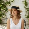 Korean Style Sunscreen Bucket Hat Wide Brim Women's Sun Hat Fashion Straw Woven Hat  Ladies