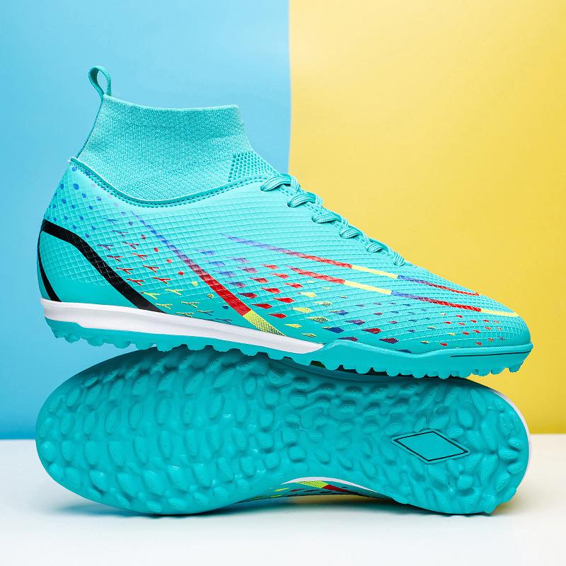 High-top mandarin duck football shoes men's long nail broken nail football shoes women's century cup sports football shoes