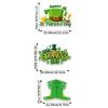 St Patrick Shamrock 3Pcs Paper Door Hanging Decoration for Party Home Decor