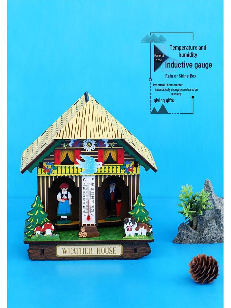 Настенная метеостанция для улицы: Барометр, датчик температуры и влажности