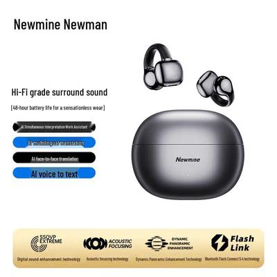 Новые беспроводные Bluetooth-спортивные наушники-клипсы с открытым ухом Newmine S7 с искусственным интеллектом