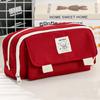 Multi-function Stationery Case Canvas Pen Case Creative Storage Bag  Student School Supplies