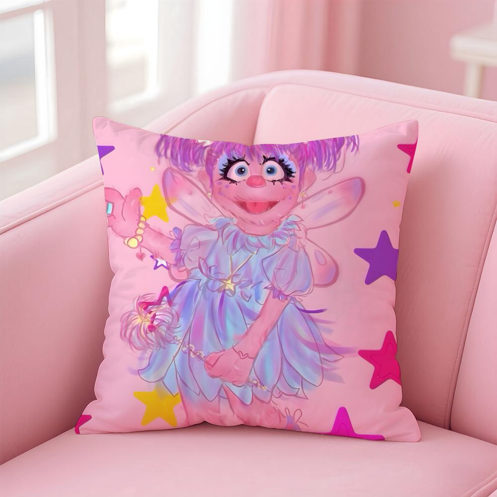 AAbby Cadabby Cushion Cover Pillowcase Short Plush Invisible zipper Room Sofa Cushion Cover
