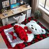 Custom Name Love Printed Carpet,Rug for Office Chair Living Room Bedroom Kitchen Room Decor Gifts.