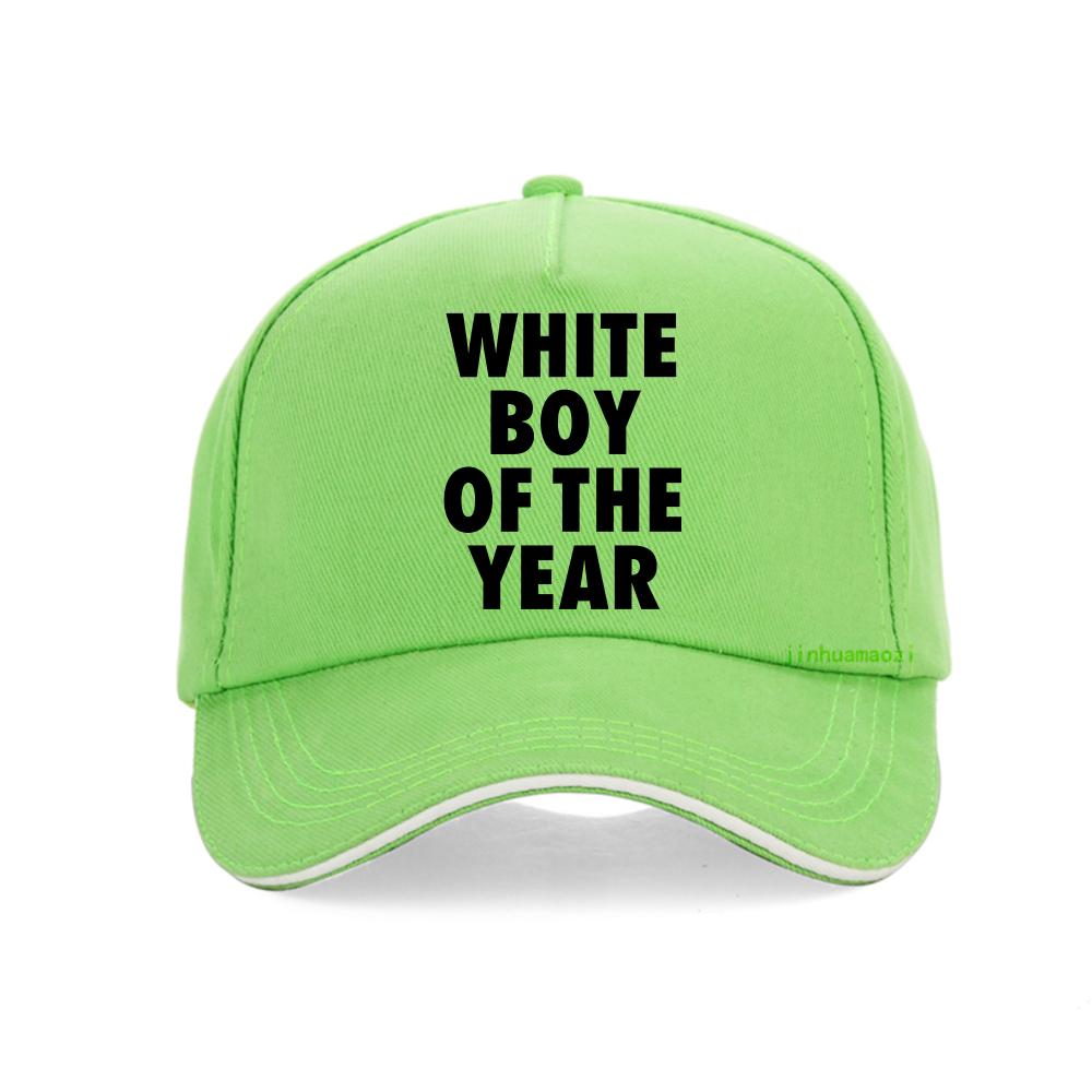 WHITE BOY OF THE YEAR print Graphic baseball cap Casual Street Fashion Unisex snapback hats outdoor Breathable adjustable hat
