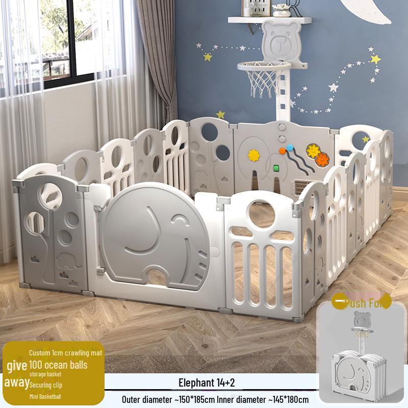Детский безопасный складной манеж с ковриком для ползания для младенцев и малышей
