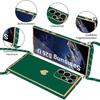 Coque pour Samsung Galaxy S26 Ultra, Silicone Souple Anti-Rayures Motif Cœur avec Cordon Vert Nuit