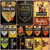 Home Decor Plate Retro Beer Metal Posters Sign Vintage Hertog Jan Metal Plaque Wall Art for Pub Bar Man Cave Wall Decoration