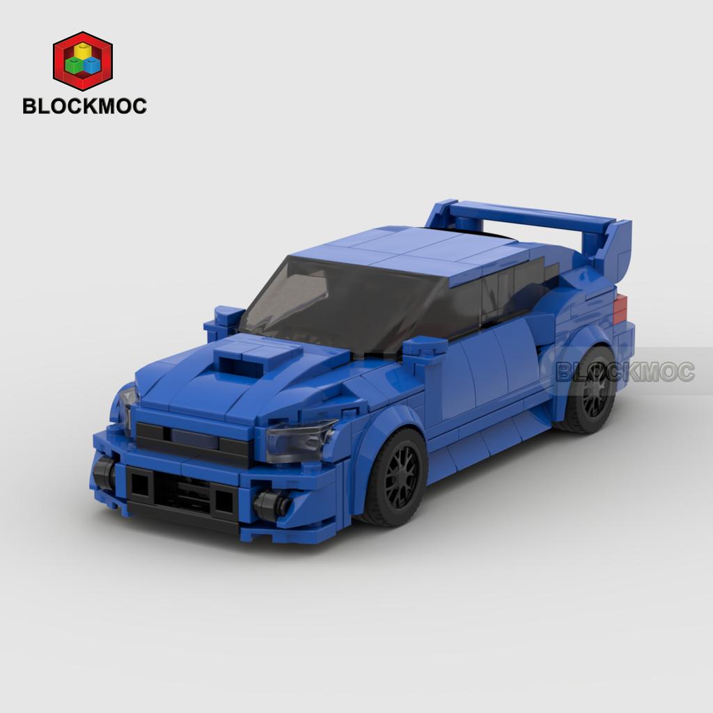 MOC Кубики Синий BRZ STi WRX K508 22b Sti Гоночный Спортивный Автомобиль Гонщик Строительные Блоки Креативные Гаражные Игрушки для Мальчика