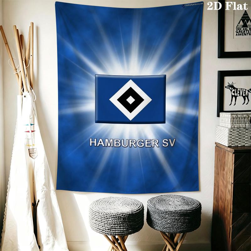 Hamburger Sv Wall Tapestry Aesthetic Wall Hanging Printed Fabric Blanket Decorative Tapestries for Bedroom Living Room Home Decor