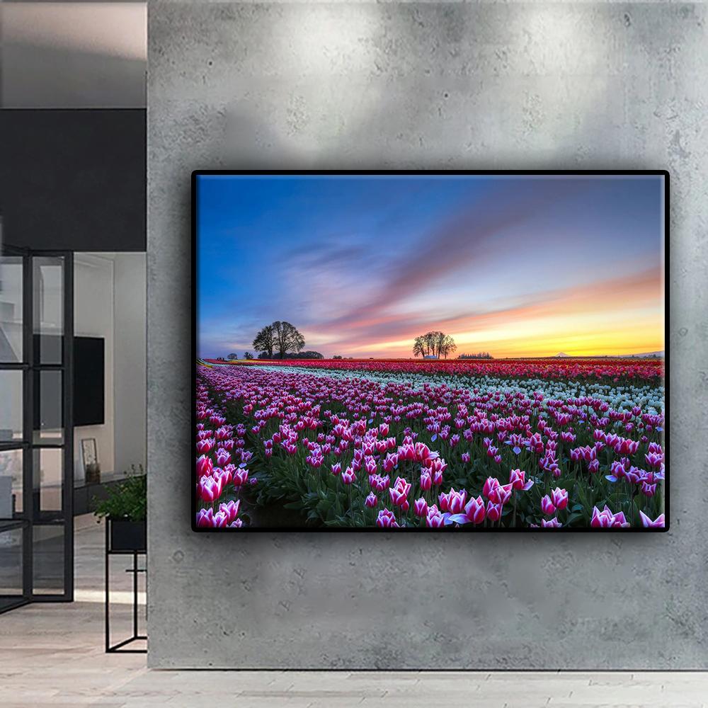 5D DIY Алмазная вышивка Цветы Тюльпаны Алмазная картина Мозаика Украшение дома