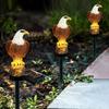 Resin Eagle Lawn Lamp Brown Patio Lights Creative Garden Decoration Lamp  Outdoor