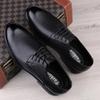 Leather Shoes Men's Leather Soft Sole Spring Breathable Shoes Men's Casual Shoes Black Suit Shoes Business Dress Men's Shoes