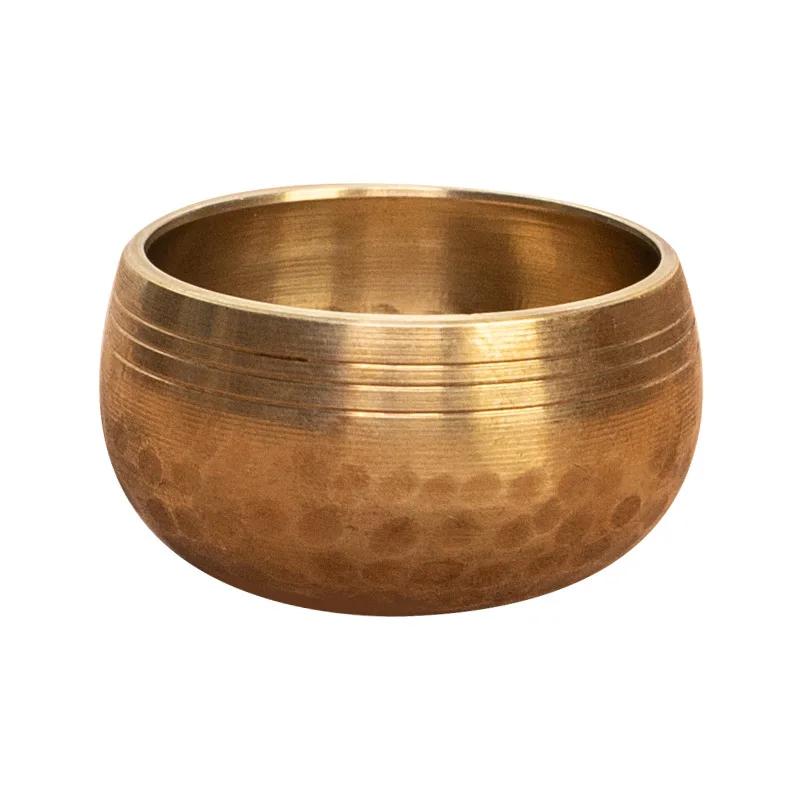 Mini Singing Bowl Portable Small Tibetan Bowls Nepal Handmade Meditation Sound Healing Mindfulness Spiritual Copper Percussion Musical Instrument