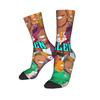 Взрослые Мужские Носки Аллен Инопланетянин Непобедимый Аниме Чулки Осень Смешные Теплые Мягкие Носки с Принтом Альпинистские Нескользящие Носки