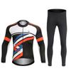 Breathable Riding Bicycle Jerseys Cycling Clothing Set Quick Dry Men Long Sleeve Bicycle Clothes Suit Wear Tights