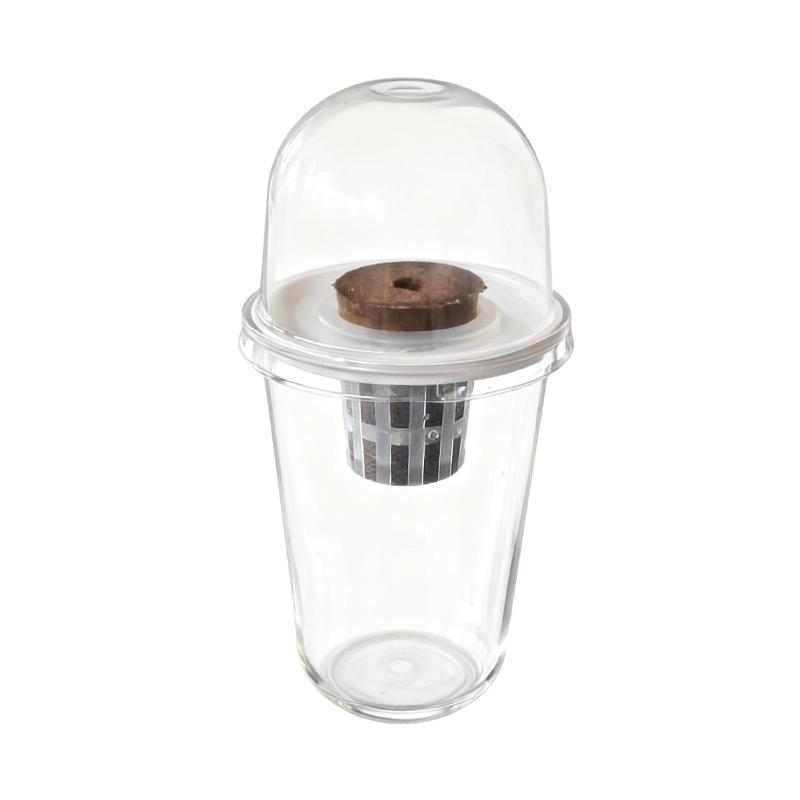 1-1pc Visible Clear Plants Germination Cup Hydroponic Seed Planter Pots Reusable Durable Seed Starter Tray Plastic View Cups
