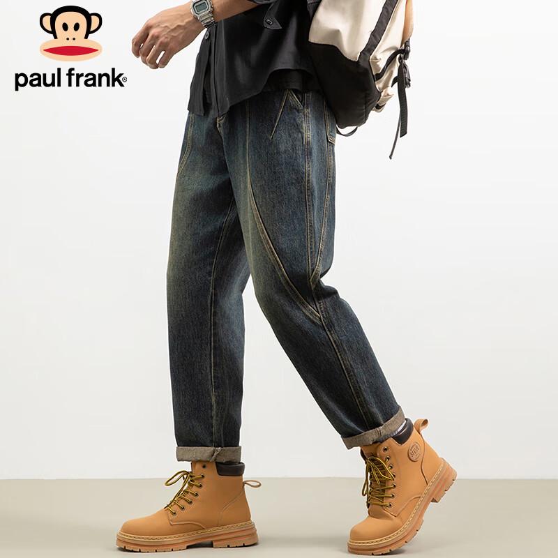 paul frank Men's American Retro Loose Fit Workwear Jeans