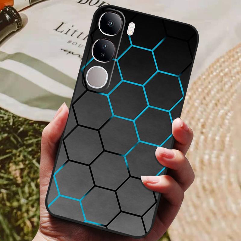 Для Vivo V40 Lite 4G 5G V40Lite (ИДН) V40E V 40 SE Чехол Роскошный Расписной Телефон Силиконовая Задняя Крышка Для Vivo Y200 Y300 Чехлы Корпус