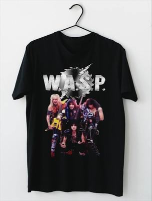 НОВЫЙ W.A.S.P. Подарок участникам группы для фаната Черная футболка всех размеров BT1335 Унисекс футболка
