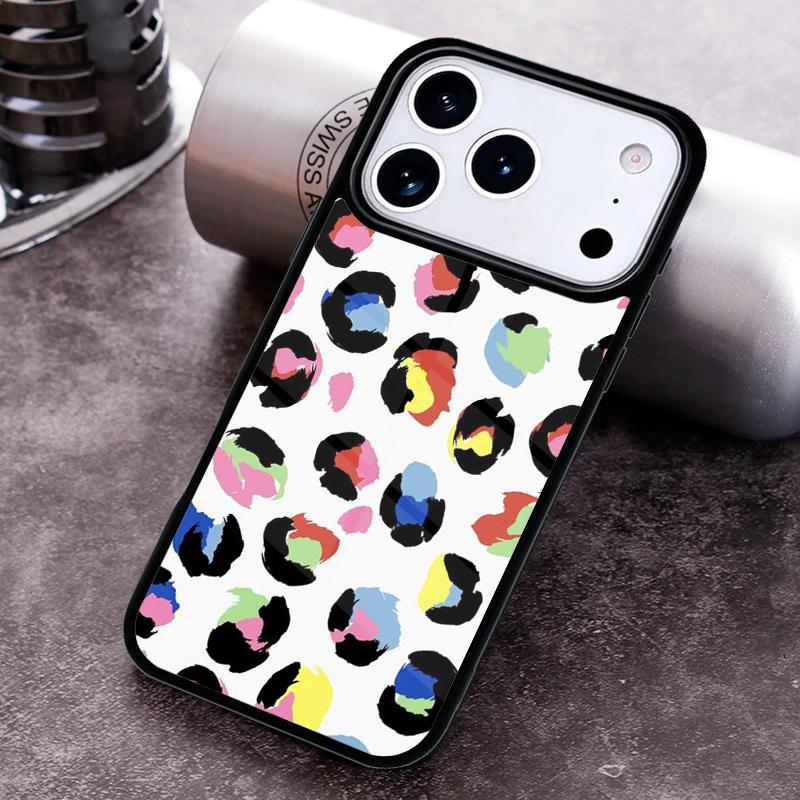 Fashion Leopard Print Phone Case for iPhone 17 16 15 Pro Max Air 14 13 12 11 Plus Shockproof Cover