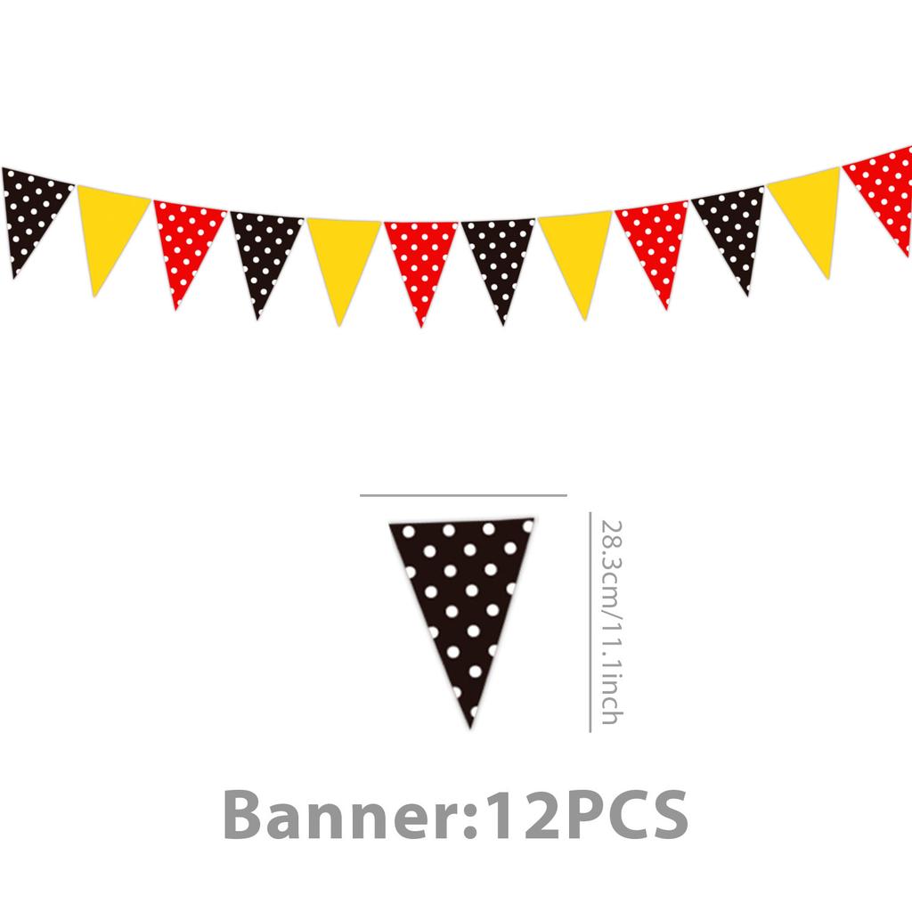 Принадлежности для вечеринки в стиле Микки Мауса Украшения на день рождения Оформление вечеринки Реквизит Бумажные тарелки Бумажные стаканчики Скатерти Бумажные полотенца