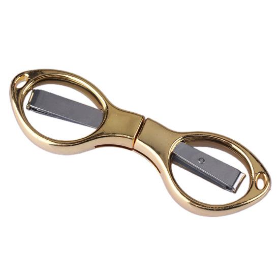 Folding Scissor Ergonomic Design Sharp Cutter Portable Small Foldable Craft Scissors for Outdoor